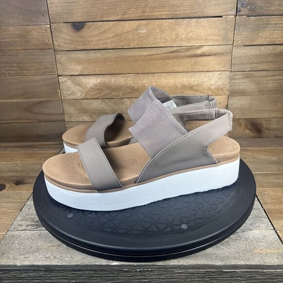 SKECHERS Womens Size 7 Summer Rose 'Sheer Grace' Platform Casual Sandals - Picture 3 of 10